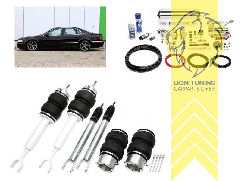 11,5L Tank chrom / ViAir Kompressor chrom, fest, weiss, Stahl verzinkt, Eintragungspflichtig / Teilegutachten wird nach Kauf spezifisch ausgestellt